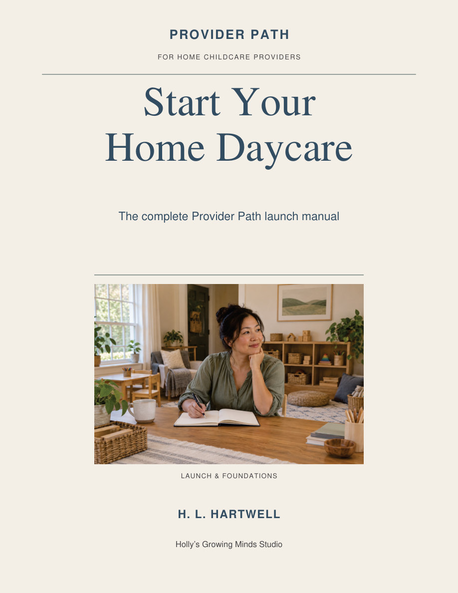 Start Your Home Daycare by H. L. Hartwell — Provider Path cover