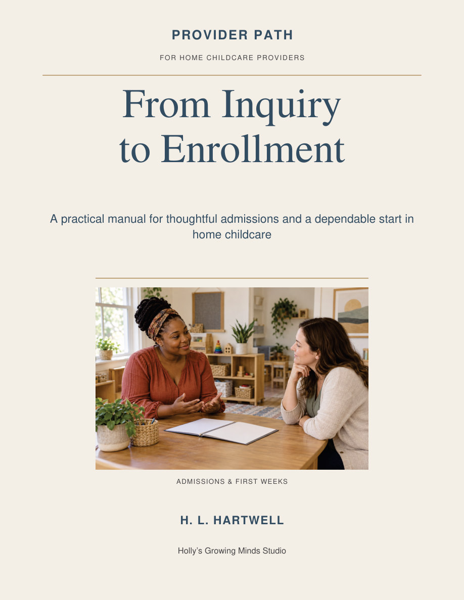 From Inquiry to Enrollment by H. L. Hartwell — Provider Path cover