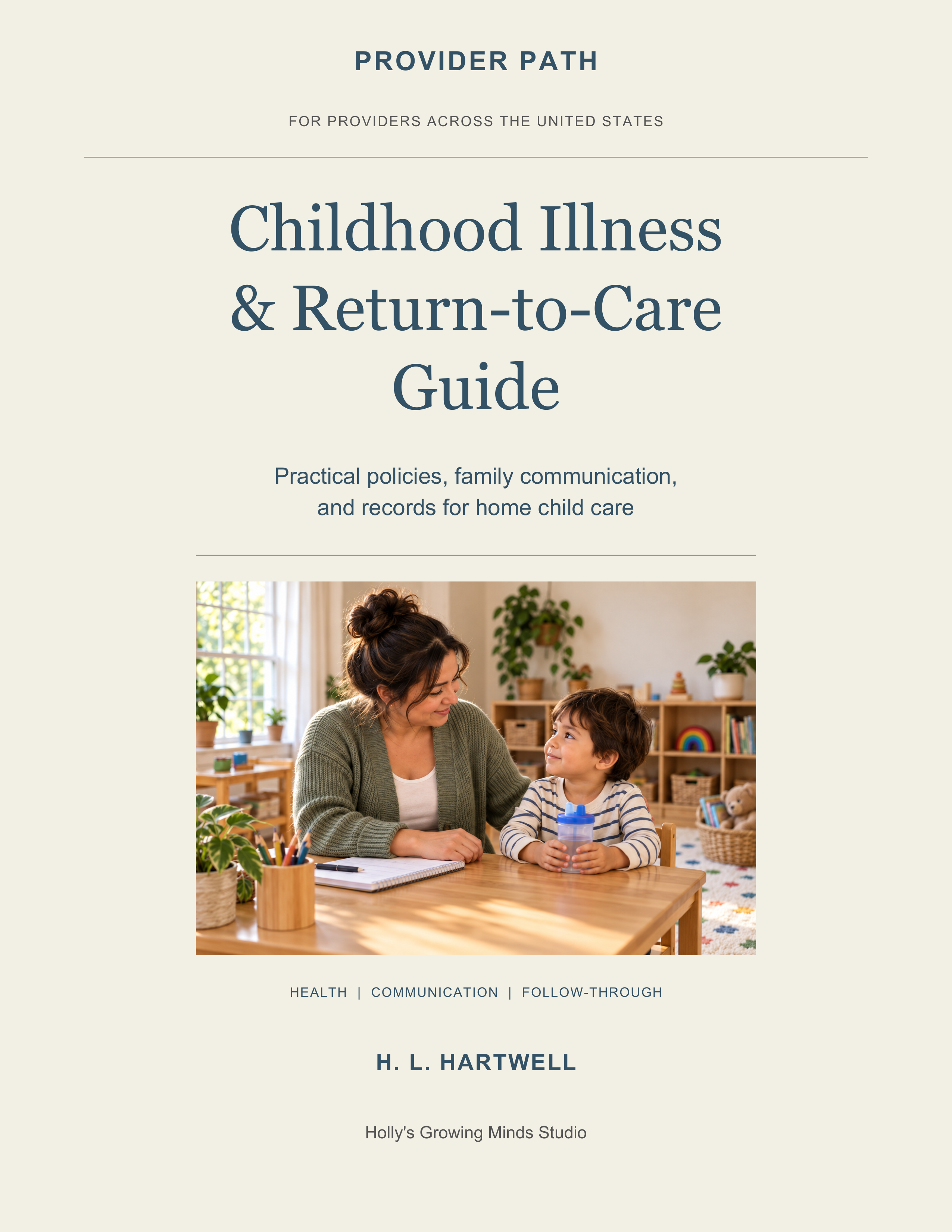 Childhood Illness & Return-to-Care Guide by H. L. Hartwell — Provider Path cover
